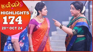 Malli Serial  EP 174 Highlights  20th Oct 2024  Nikitha  Vijay  Saregama TV Shows Tamil [upl. by Nirrol]