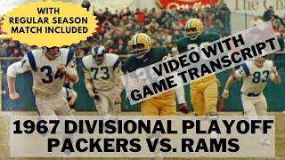 1967 Divisional Playoff  Packers vs Rams Game before the Ice Bowl wintro of Regular Season Game [upl. by Ellen]