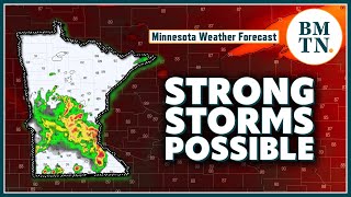 Where severe storms could strike in Minnesota on Wednesday [upl. by Esbensen864]