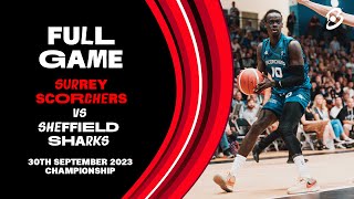 Surrey Scorchers vs B Braun Sheffield Sharks British Basketball League Championship  LIVE [upl. by Oaoj647]