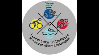 Laurel Lake Triathlon Duathlon Aquabike Super Sprint Triathlon amp Aquathlon Finish Line 2024 [upl. by Ahsemal]