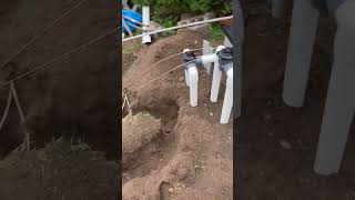 Hand trench for electric to feed pool  trenches electrical pool water pvc conduit [upl. by Joost]