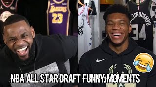 Team LeBron and Team Giannis Live All Star Draft Funny Moments [upl. by Gold]