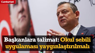 Özgür Özelden belediye başkanlarına talimat Okul sebili uygulaması hızla yaygınlaştırılmalı [upl. by Cassella157]