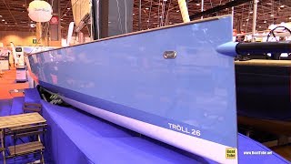 2017 Troll 26 Wooden Sailing Boat  Walkaround  2016 Salon Nautique Paris [upl. by Lemmy]