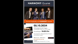 Livestream HARMONYQuartet der Adventgemeinde Siegen  05102024  1800 Uhr [upl. by Malloy]