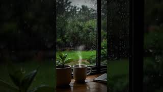 The sound of rain to relax and sleep relax rain relaxing relaxation shorts short shortvideo [upl. by Ahsirek345]