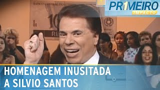 Aniversário de Silvio Santos inspira homenagem em Guarulhos SP  Primeiro Impacto 121224 [upl. by Atinehc]