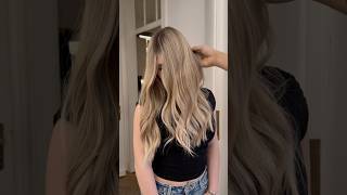 Chaste Blonde 👼🏼 AirTouch Highlights blonde airtouch hairtutorial fryzjerwarszawa hairtok [upl. by Annaer]