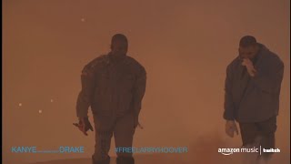 Kanye and Drake perform Forever  Free Larry Hoover Concert [upl. by Asenaj]