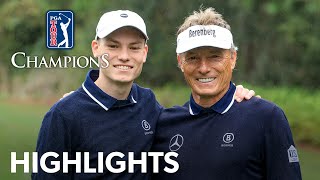 Bernhard and Jason Langer’s winning highlights from PNC Championship  2023 [upl. by Ateekram456]