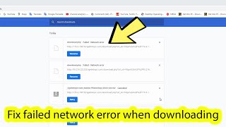 How to fix google chrome download failed network error [upl. by Ottillia532]