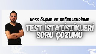 İSTATİSTİKTEST SORU ÇÖZÜMÜ1 [upl. by Arihk]