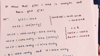 Complex Analysis  Analyticity of a Function and Finding its Derivative Part 3 [upl. by Crowe]