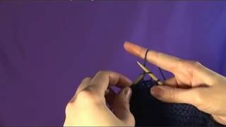 How to Knit Left Handed Using the Continental Method [upl. by Ettenajna]