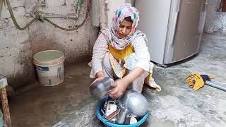 Traditional Charpai Cleaning  How to Wash a Charpai with Natural Methods  Rabia Simple Life [upl. by Serdna]