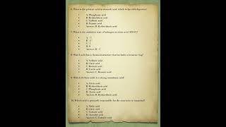 20 objectives question and answers related to acid quiz rrbntpc [upl. by Tnias]