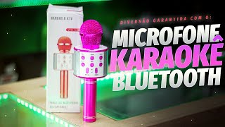 Veja como Funciona o Microfone Bluetooth 2 em 1 Handheld Ktv WS858 Para Karaokê [upl. by Renzo636]