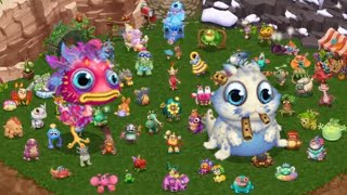 My Singing Monsters Dawn Of Fire Continent  Gjoob amp Yawstrich Full Song [upl. by Ilatfan]