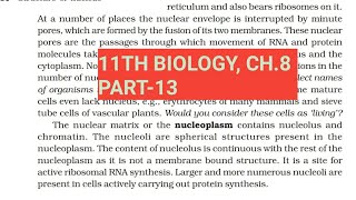 Class 11 biology Ch8Part13Nucleus amp MicrobodiesStudy with Farru [upl. by Nodnek]