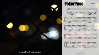 Poker Face  Lady Gaga  Beginner Sheet Music [upl. by Scevo]