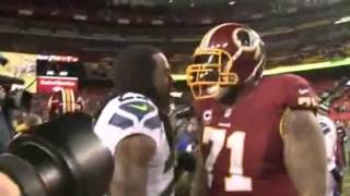 Trent williams Hits Richard Sherman in the Face [upl. by Einaej583]