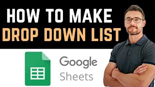 ✅ How To Make a Drop Down List in Google Sheets Full Guide [upl. by Selima216]