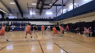 M2 G1 Yorktowne 18 Blue vs LBC Chargers Messiah Volleyball Tournament  102624 [upl. by Ardiedak]