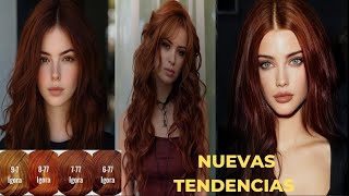 💥💥Hair Color 2025 IDEAS TENDENCIA Tinte para Piel Morena 💥💥TONOS COBRIZOS para el CABELLO [upl. by Stig]