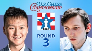 Christopher Yoo vs Grigoriy Oparin  United States Championship 2024  Round 3 [upl. by Sucerdor]