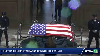 LIVE  Feinstein to lie in state at San Francisco City Hall [upl. by Wesley]