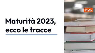 Maturità 2023 le tracce della prima prova [upl. by Natsirc302]