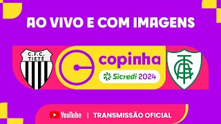 JOGO COMPLETO COMERCIAL FC TIETÊ X AMÉRICA FC SAF MGPRIMEIRA FASECOPINHA SICREDI 2024 [upl. by Aicinat]