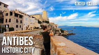 Visit Antibes The IdyllicTown On The Mediterranean  🇫🇷 France 4K HDR Walking Tour [upl. by Udelle]