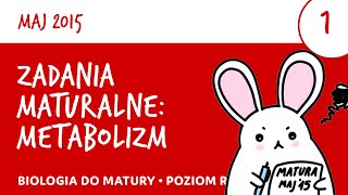 Zadania maturalne 1  Metabolizm  Matura z biologii 2015 maj  biologia liceum [upl. by Fannie]