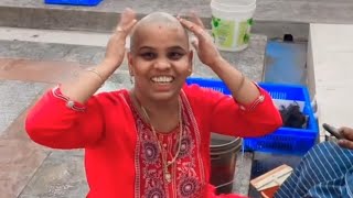 Young Lady Latest Headshave in tirumala  Mottai [upl. by Grimbald]