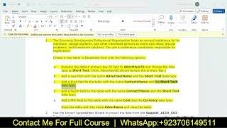 Shelly Cashman Access 2019  Modules 13 SAM Capstone Project 1a  InstructionsSCAC19CS13a [upl. by Amrak]