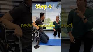 Prevent falls Learn safe wheelchair transfers this PhysicalTherapyMonth  🦽 [upl. by Atinauj]