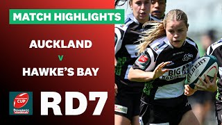 RD 7 HIGHLIGHTS Auckland v Hawkes Bay Farah Palmer Cup 2024 [upl. by Tibbitts]