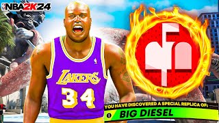 NBA 2K24 PRIME SHAQUILLE ONEAL CENTER BUILD  96 STRENGTH DEMIGOD CENTER [upl. by Yleoj894]