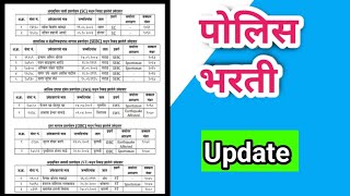 Police bharti Update पोलीस भरती Update Maharashtra Police Bharti update [upl. by Annawat]