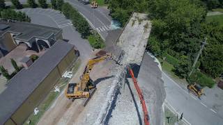 Riprese Aeree con Drone  Cantiere Demolizione Ponte [upl. by Philender]