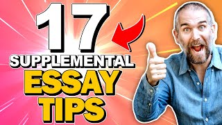 17 Tips for Writing Supplemental Essays for the Common Application [upl. by Grail]