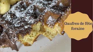 Recette de gaufres comme à la fête foraine [upl. by Gnilrad]