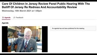 Care of Children in Jersey Review Panel Public Hearing with the Bailiff of Jersey Re RedressReview [upl. by Akiemat821]