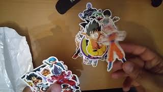 Unboxing Wishcom Dragonball Z Stickers 3 [upl. by Adam]