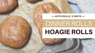 KETO HOAGIEDinner Rolls  5 NET CARBS PER ROLL  almondflourrecipe  ketogenicdiet  lchf [upl. by Gorski644]