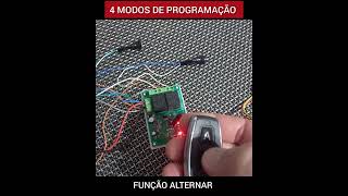 Modos de programação do interruptor de controle remoto 433Mhz 12v 433Mhz 2 canais modelo KR2402A [upl. by Jerad]