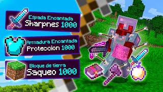 Paso MINECRAFT pero el DAÑO me da items NIVEL 1000🤑 [upl. by Newman]