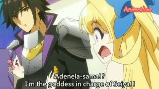 ADENELA GODDESS OF WAR TRAINS SEIYA ANIME FUNNY MOMENT [upl. by Gemoets]